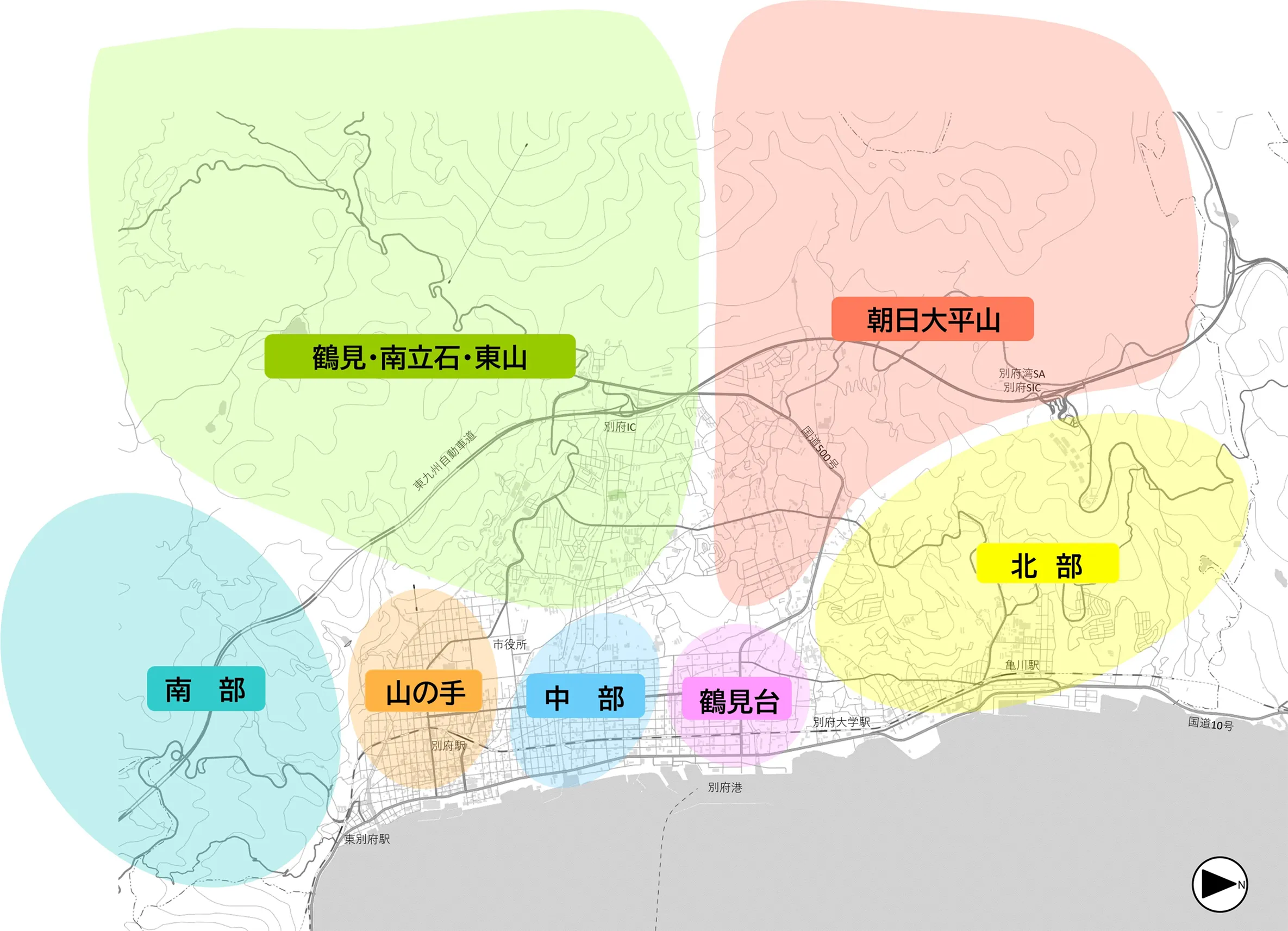 地区の地図