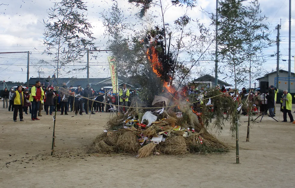 1月11日 どんど焼きイベント風景2