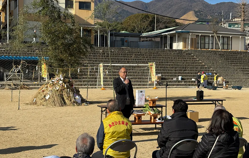 1月12日 どんど焼きイベント風景1