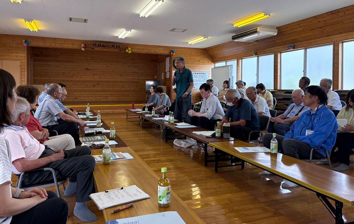 杵築市奈狩江地区住民自治協議会の視察受入2